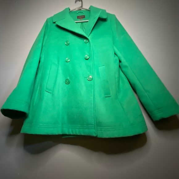 JESSICA Green Coat M - Picture 3 of 11